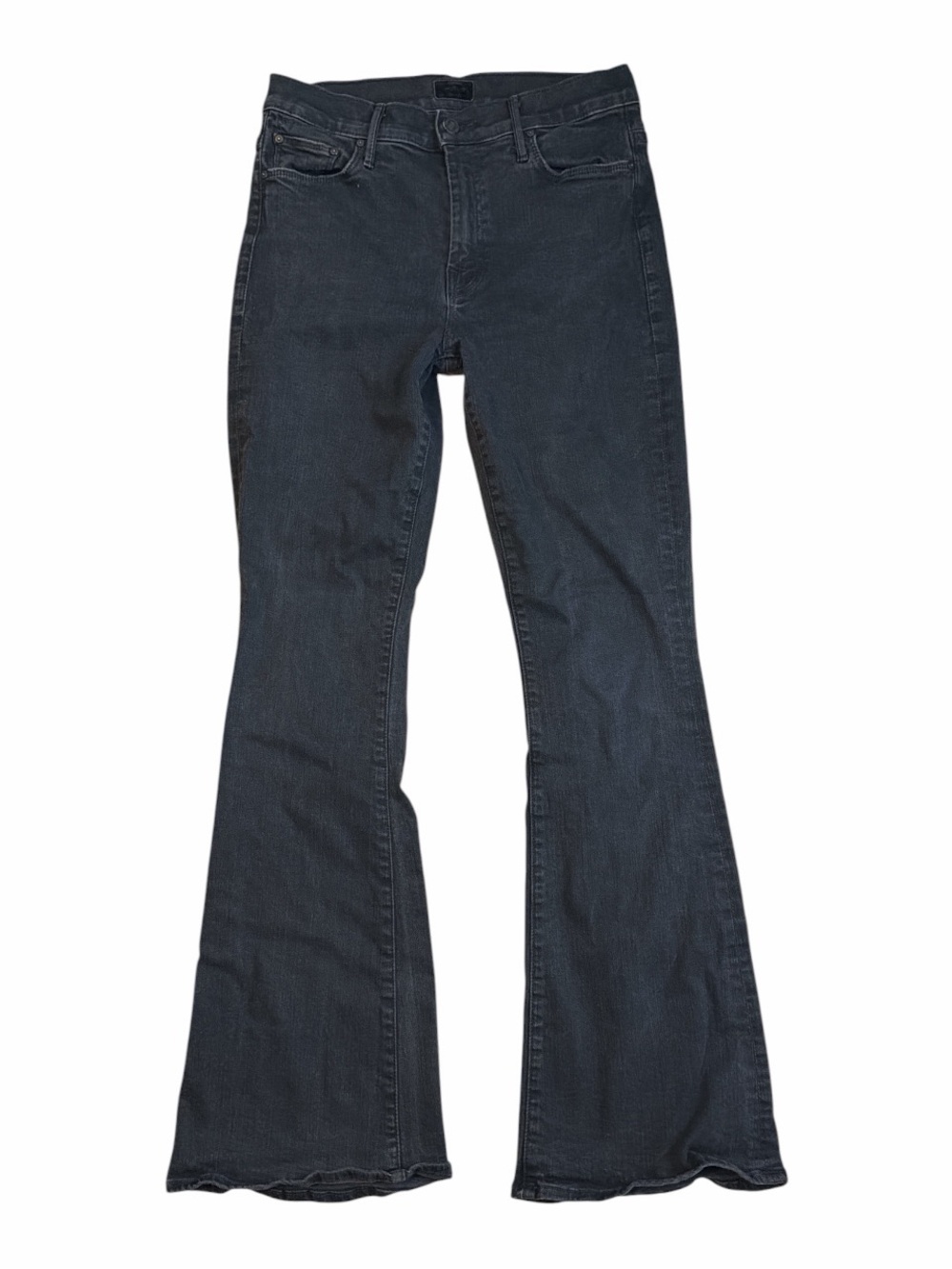 MOTHER Women's Black Flare Jeans